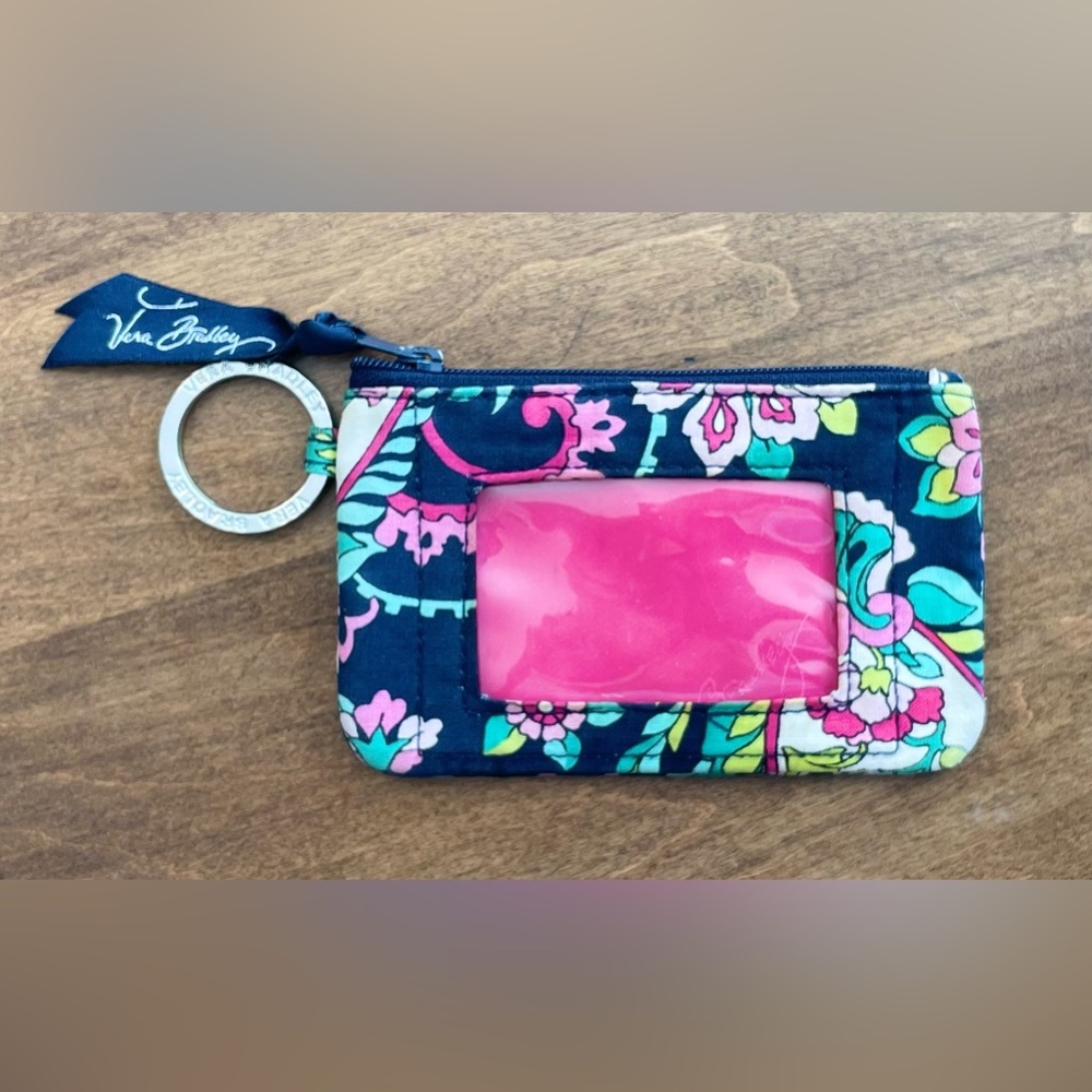 Vera Bradley Card Wallet with Keychain